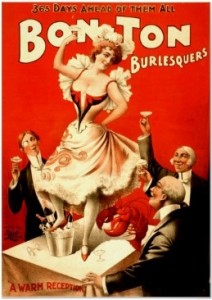 plakat burleska vintage