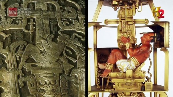 Płaskorzeźba z Palenque i próba jej przełożenia na rzeczywistość