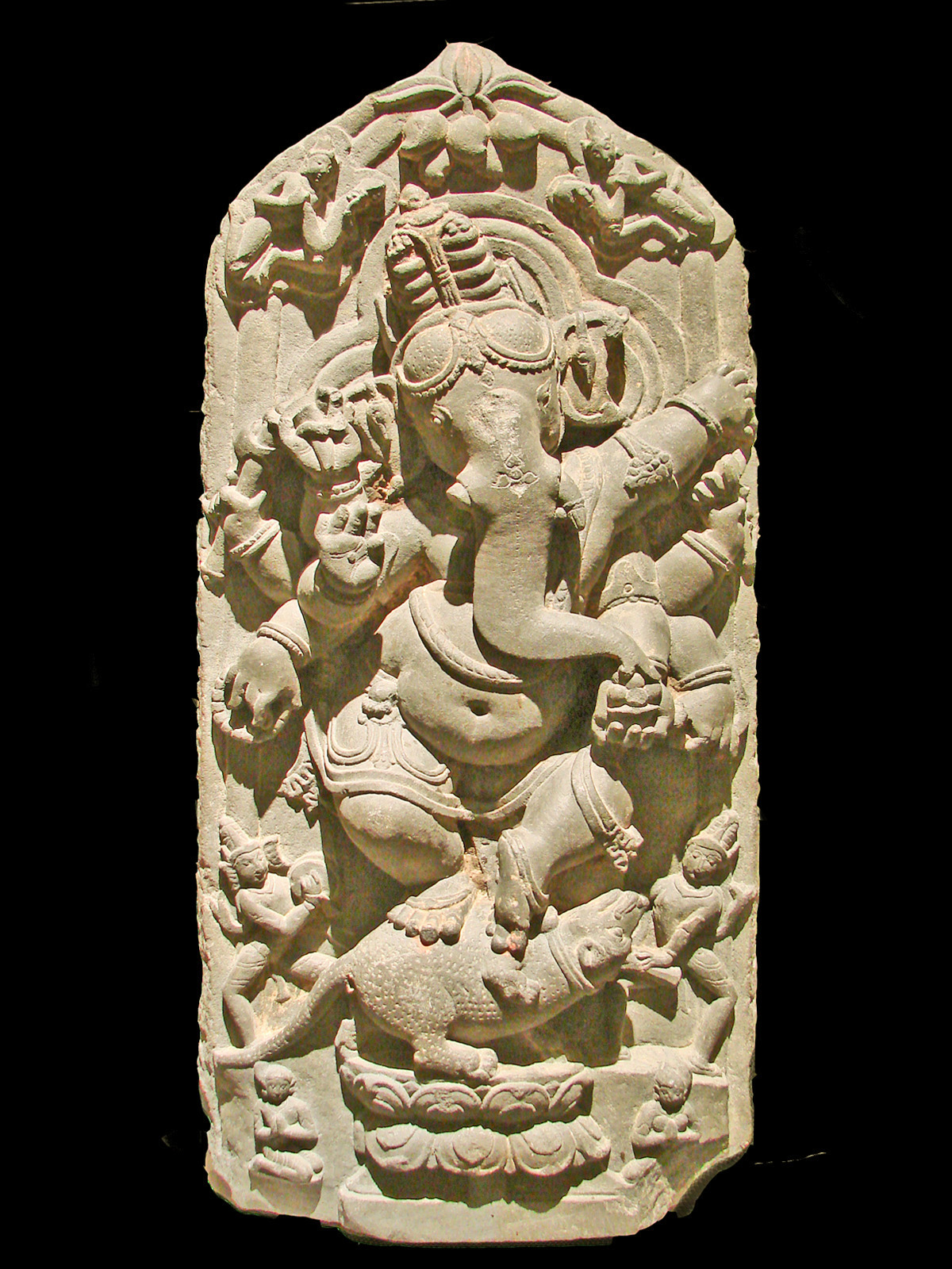 Ganesh (Ganesha) dansant Nord du Bengale, 11ème siècle après J.C. Musée d'art indien de Berlin (Dahlem)